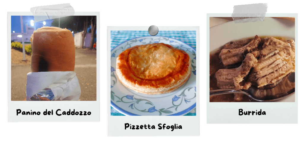 sardinian-cuisine-the-best-traditional-food-to-try-on-the-island-panino-del-caddozzo-pizzetta-sfoglia-burrida